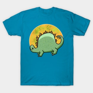 Dinosaur Stegosaur Dino Cartoon T-Shirt